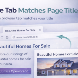 Title Tab Matches Page Title — 1‑Site License